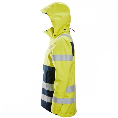 1361 Chaqueta impermeable de alta visibilidad clase 3 ProtecWork amarillo/ azul marino