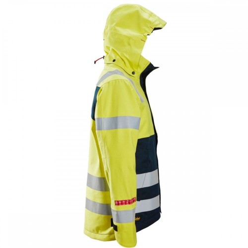 1361 Chaqueta impermeable de alta visibilidad clase 3 ProtecWork amarillo/ azul marino