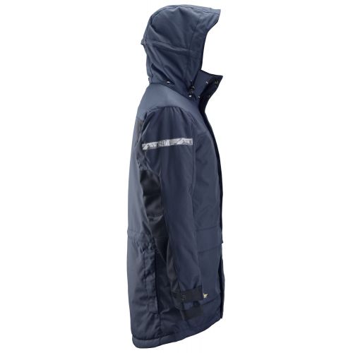 1800 Parka impermeable con aislamiento AllroundWork 37.5® azul marino/ negro