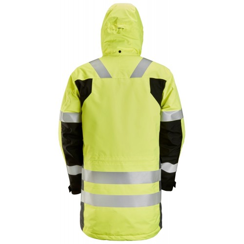 1830 Parka impermeable de alta visibilidad clase 3 AllroundWork amarillo/ gris acero