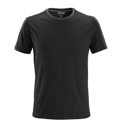 2518 Camiseta AllroundWork negro-gris acero talla XL