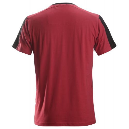 2518 Camiseta AllroundWork Rojo intenso / Negro