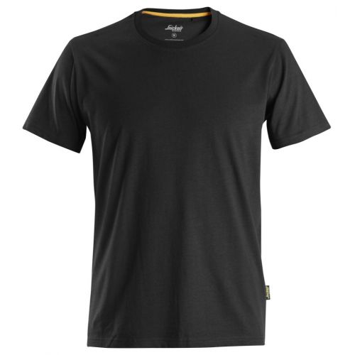Camiseta de algodón orgánico AllroundWork Negra talla XL