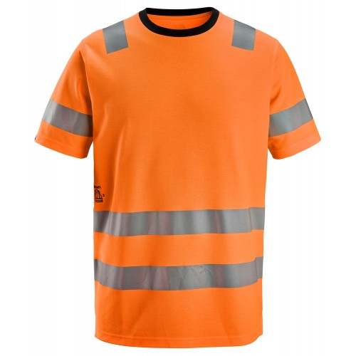 2536 Camiseta de manga corta de alta visibilidad clase 2 naranja talla XS