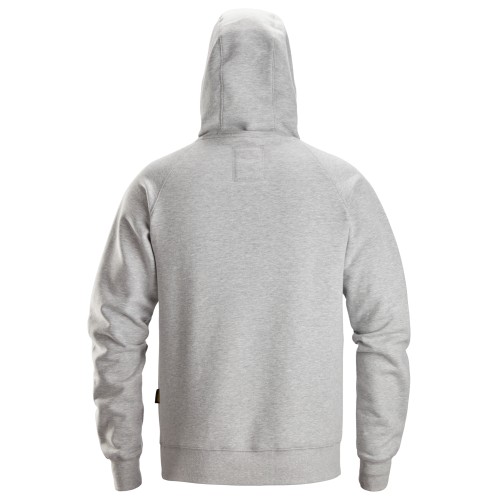 2845 Sudaderas con capucha y logo color gris jaspeado