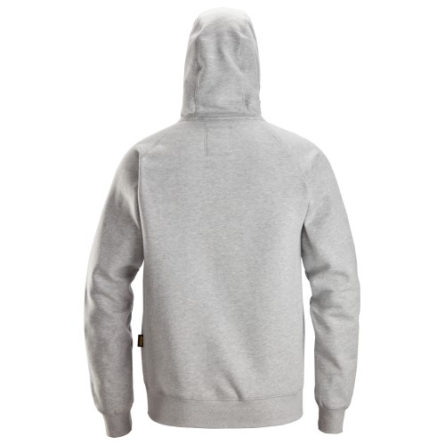 2846 Sudaderas con cremallera y capucha color gris jaspeado