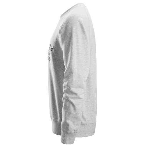 2892 Sudadera con logo gris jaspeado