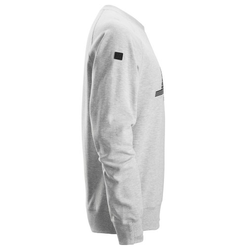 2892 Sudadera con logo gris jaspeado