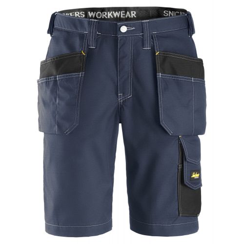 3023 Pantalón corto con con bolsillos flotantes Rip-Stop azul marino-negro talla 44