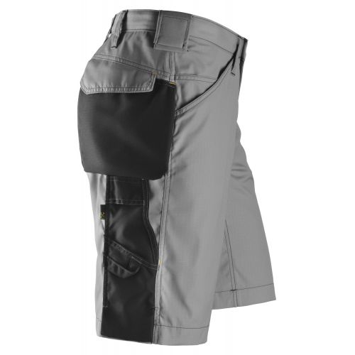 3123 Pantalones cortos de trabajo Rip-Stop gris/ negro