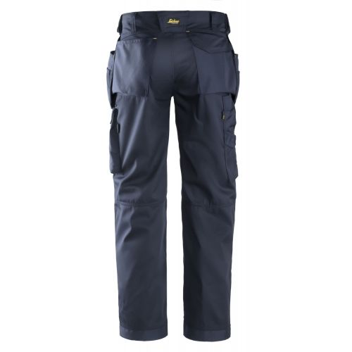 Pantalones largos de trabajo CoolTwill bolsillos flotantes 3211 Azul marino