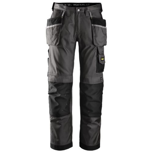 3212 Pantalón largo DuraTwill con bolsillos flotantes gris antracita-negro talla 150