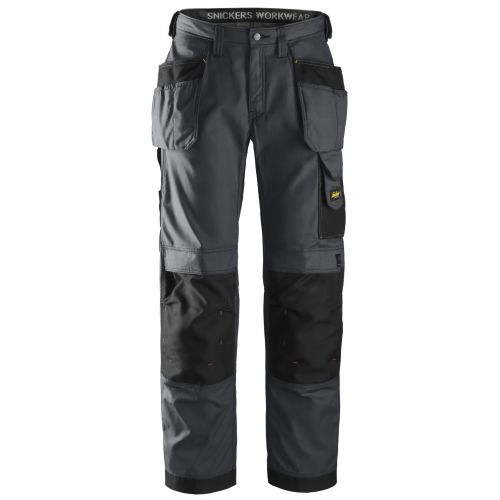 3213 Pantalón largo Rip-Stop con bolsillos flotantes gris acero-negro talla 150