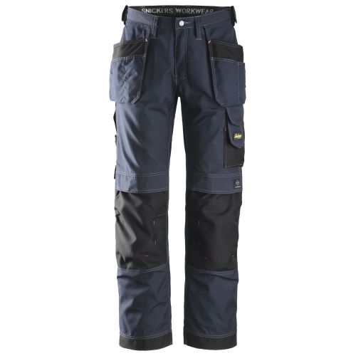 3213 Pantalón largo Rip-Stop con bolsillos flotantes azul marino-negro talla 48