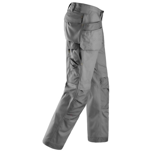 Pantalones largos de trabajo Canvas+ bolsillos flotantes 3214 Gris