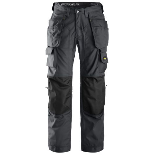 3223 Pantalón Solador Rip-Stop con bolsillos flotantes gris acero-negro talla 54