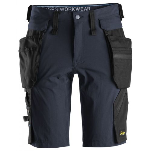 Pantalon corto + bolsillos flotantes desmontables LiteWork azul marino-negro talla 060