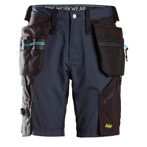 6110 Pantalones cortos de trabajo con bolsillos flotantes LiteWork 37.5® azul marino-negro talla 48