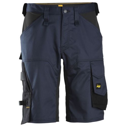 Pantalon corto elastico holgado AllroundWork azul marino-negro talla 048