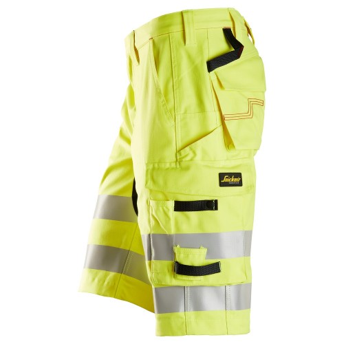 6160 Pantalones cortos de trabajo de alta visibilidad clase 1 ProtecWork amarillo