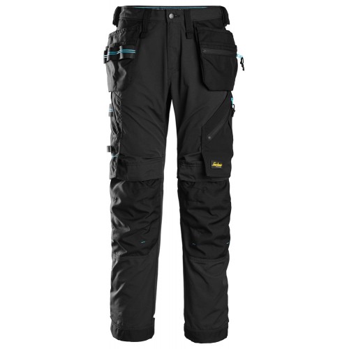 6210 Pantalones largos de trabajo con bolsillos flotantes LiteWork 37.5® negro talla 44