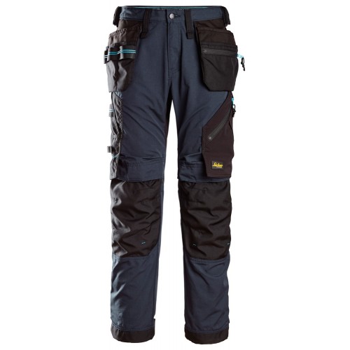 6210 Pantalones largos de trabajo con bolsillos flotantes LiteWork 37.5® azul marino-negro talla 200