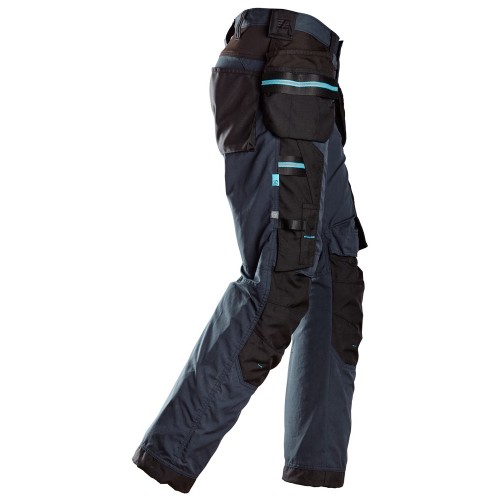 6210 Pantalones largos de trabajo con bolsillos flotantes LiteWork 37.5® azul marino-negro