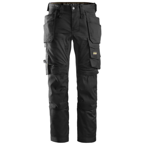 Pantalón elástico AllroundWork con bolsillos flotantes Negro talla 146