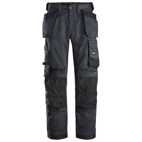 Pantalon elastico ajuste holgado AllroundWork bolsillos flotantes gris acero-negro talla 056