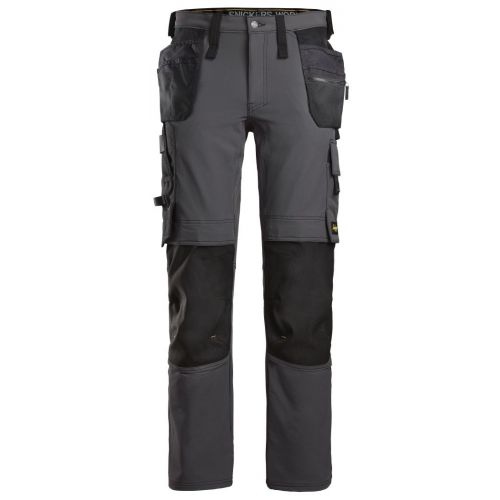 Pantalon elastico AllroundWork bolsillos flotantes gris acero-negro talla 256