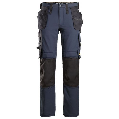 Pantalon elastico AllroundWork bolsillos flotantes azul marino-negro talla 046