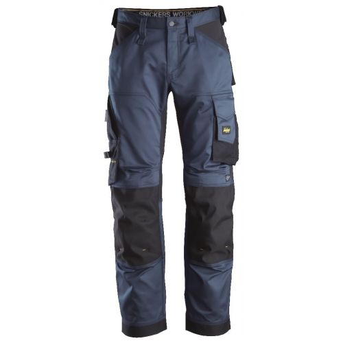 Pantalon elastico ajuste holgado AllroundWork azul marino-negro talla 154