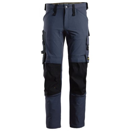 Pantalon elastico AllroundWork azul marino-negro talla 150