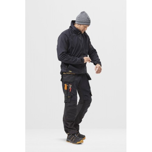 6515 Pantalones largos de trabajo cortaviento GORE® Windstopper® AllroundWork negro