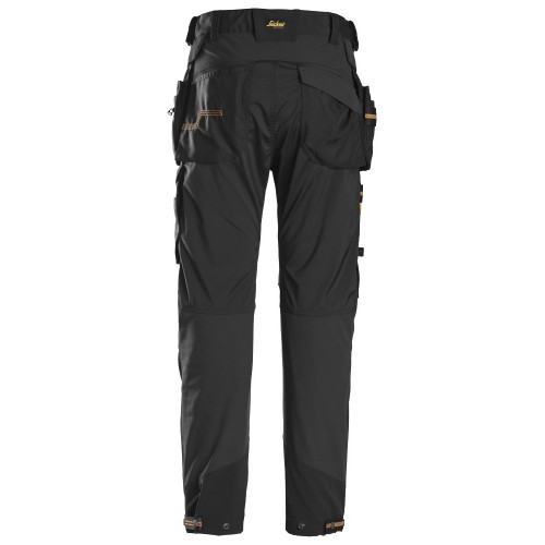 6515 Pantalones largos de trabajo cortaviento GORE® Windstopper® AllroundWork negro