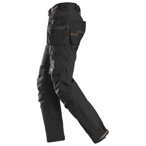 6515 Pantalones largos de trabajo cortaviento GORE® Windstopper® AllroundWork negro