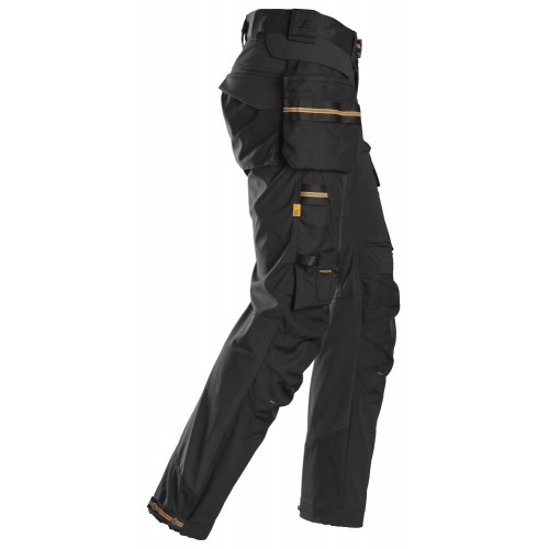 6515 Pantalones largos de trabajo cortaviento GORE® Windstopper® AllroundWork negro