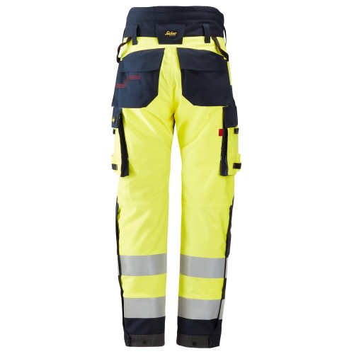 6663 Pantalones largos de trabajo aislantes 37.5® de alta visibiidad clase 2 ProtecWork amarillo-azul marino