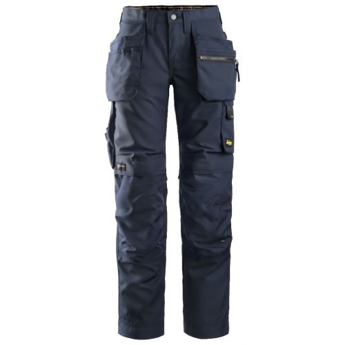 Pantalon de mujer AllroundWork+ con bolsillos flotantes azul marino-negro talla 054