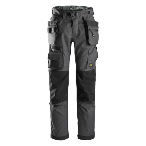 Pantalon solador FlexiWork+ bolsillos flotantes gris acero-negro talla 050