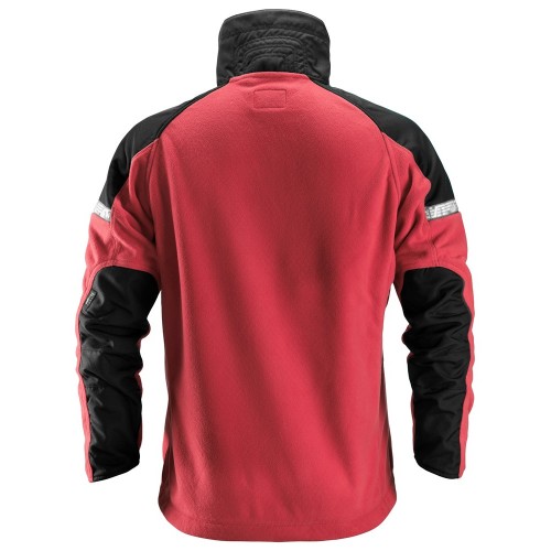 8005 Chaqueta cortavientos con forro polar AllroundWork rojo intenso/ negro