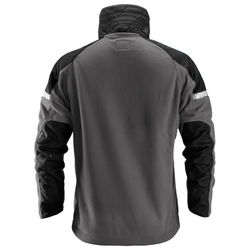 8005 Chaqueta cortavientos con forro polar AllroundWork gris acero/ negro