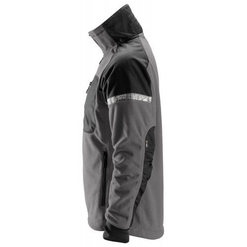 8005 Chaqueta cortavientos con forro polar AllroundWork gris acero/ negro