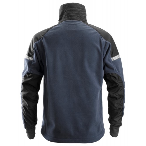 8005 Chaqueta cortavientos con forro polar AllroundWork azul marino/ negro