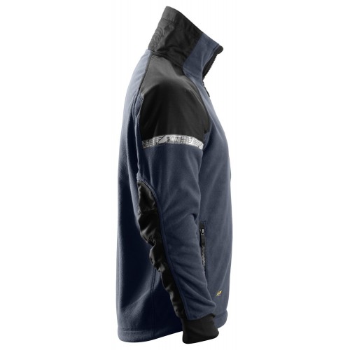 8005 Chaqueta cortavientos con forro polar AllroundWork azul marino/ negro