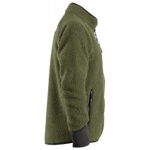 8021 Chaqueta de pelo AllroundWork verde kaki/ negra