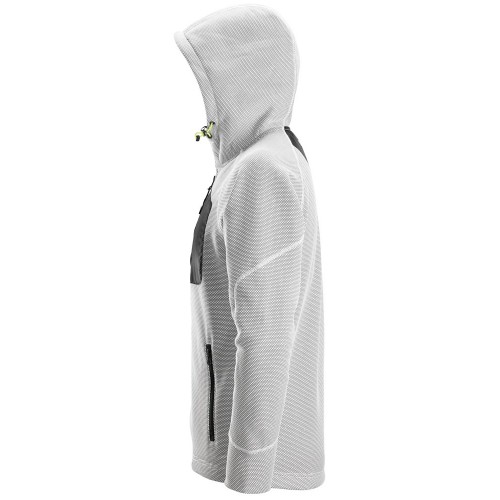 8041 Sudadera con capucha y forro polar Flexiwork blanco-negro