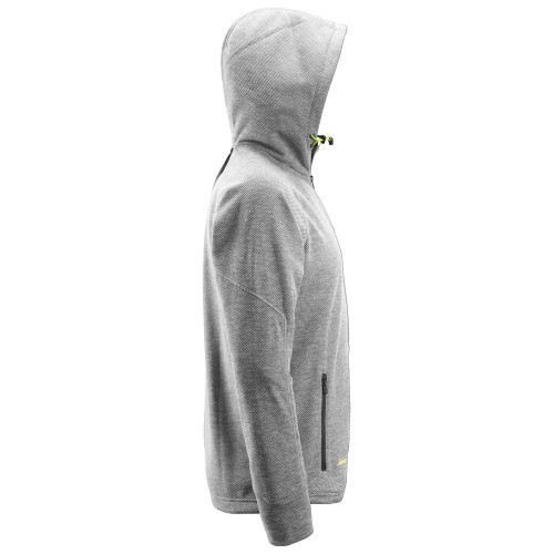 8041 Sudadera con capucha y forro polar Flexiwork Gris / Negro