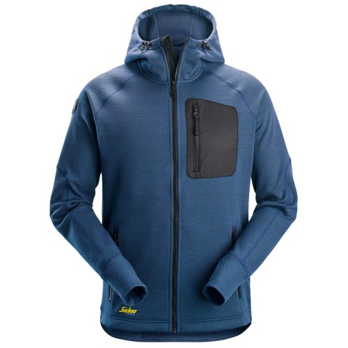 8041 Sudadera con capucha y forro polar Flexiwork azul-negro