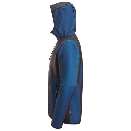 8044 Chaqueta capa intermedia con capucha Flexiwork azul verdadero/ negro